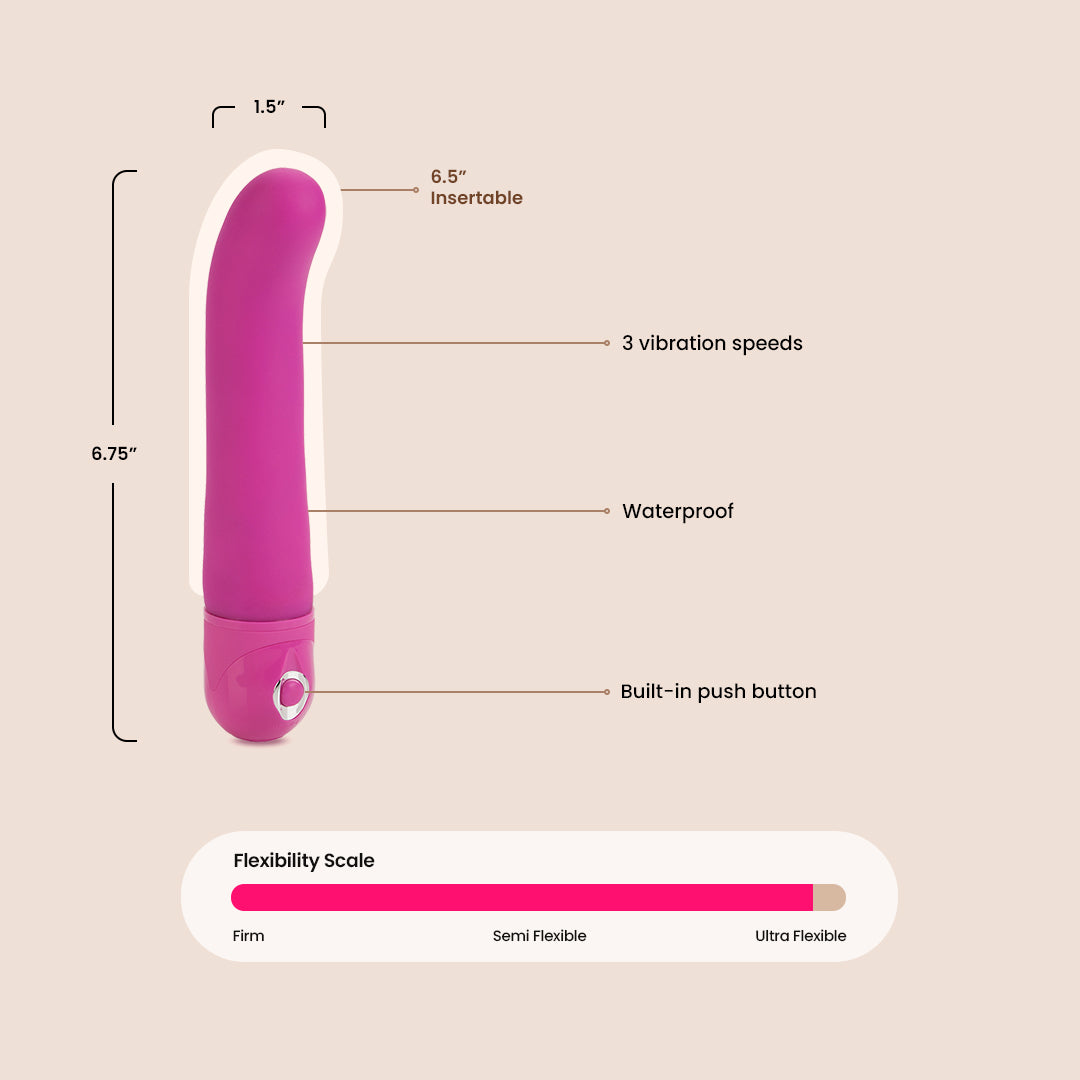 Power Stud® G Waterproof G-Spot Vibrator – Ultimate Pleasure for Couples & Solo Play – Perfect for Sensual Massage & Intimate Moments