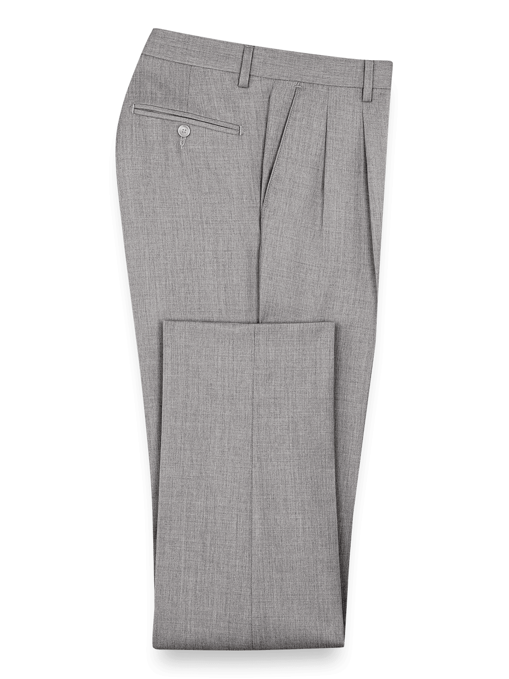 Premium Wool Gabardine Dress Pants for Men - Classic Pearl Grey Color | Office Wear, Business Attire & Formal Occasions