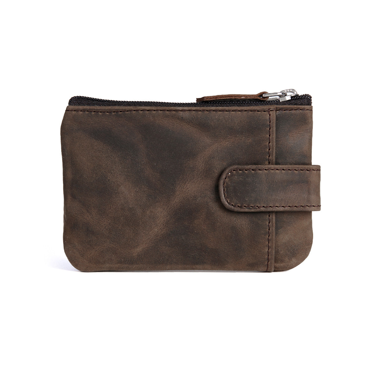 Genuine Leather Key & Coin Wallet - Slim RFID Blocking Organizer for Men & Women - Perfect for Travel, Office, and Everyday Use