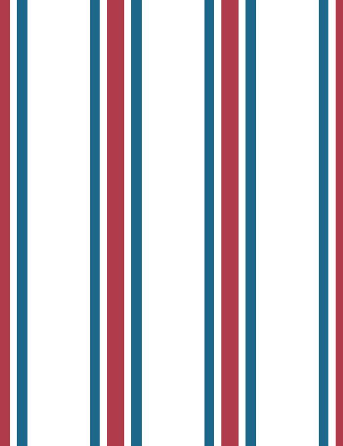 Between The Lines Peel and Stick Wallpaper - Cadet Blue & Lipstick Design | Self-Adhesive Removable Wallpaper for Bedroom, Living Room, and Nursery Decor