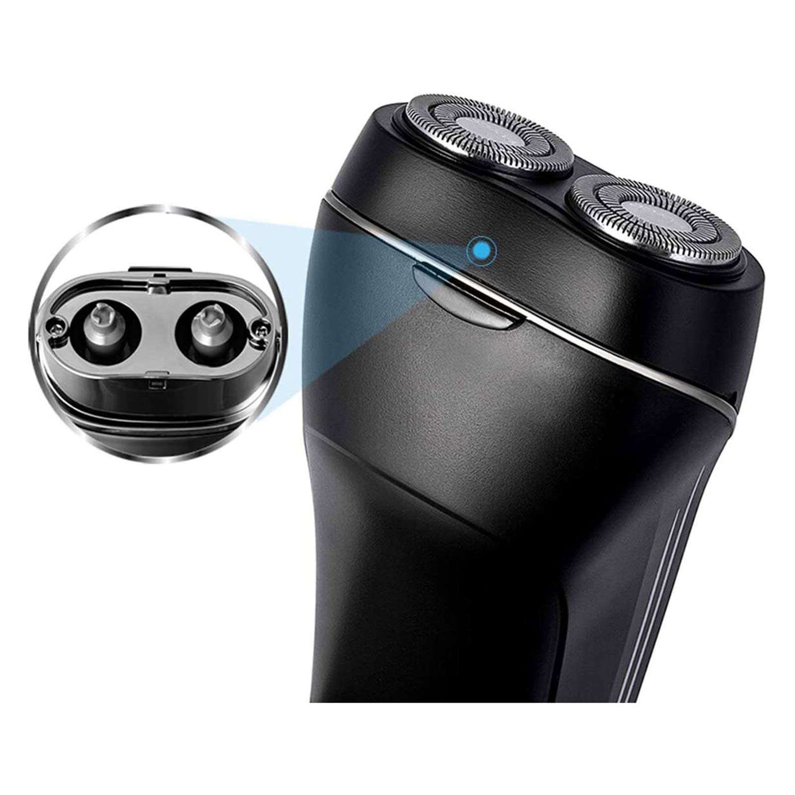 HHWKSJ Men's Electric Shaver - Waterproof Rotary Shaver for Wet/Dry Use, Cordless USB Rechargeable Facial Hair Trimmer | Perfect for Travel, Daily Grooming & Quick Beard Shaving at Home