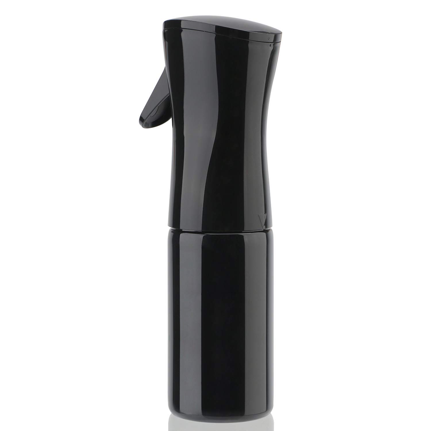 KIRA Continuous Fine Mist Spray Bottle for Curly Hair - 160ml Black | Salon-Grade Hair Styling Mister, Plant Watering Sprayer, Ironing & Cleaning Solution | Perfect for Salons, Home Hair Care, Gardening & Household Use