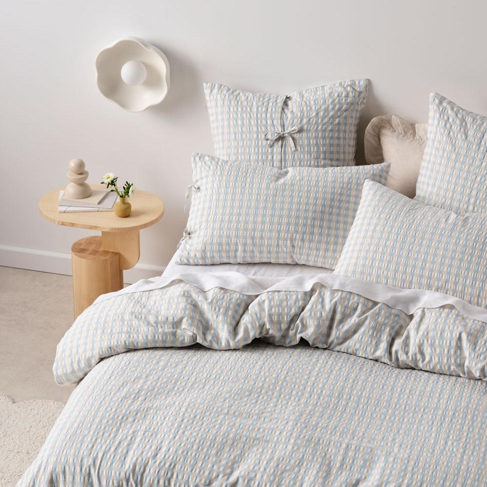 Linen House Ferrara Cornflower Duvet Cover Set - Soft Luxury Bedding for Master & Guest Bedrooms | Perfect for Home Decor & Cozy Sleep