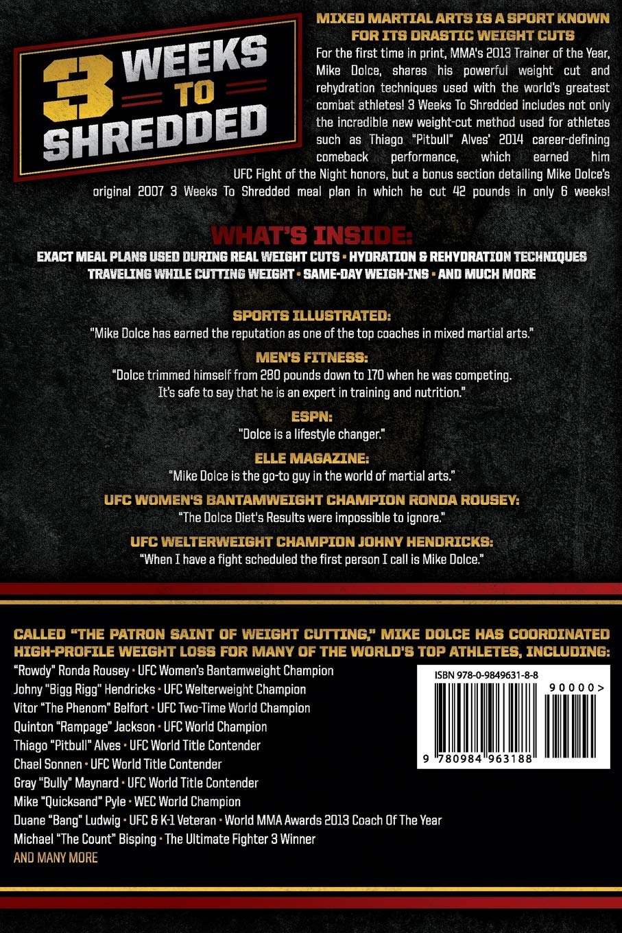 The Dolce Diet: 3-Week Weight Loss Plan for Shredded Results | Fat Burning & Muscle Definition | Perfect for Fitness Enthusiasts & Bodybuilders