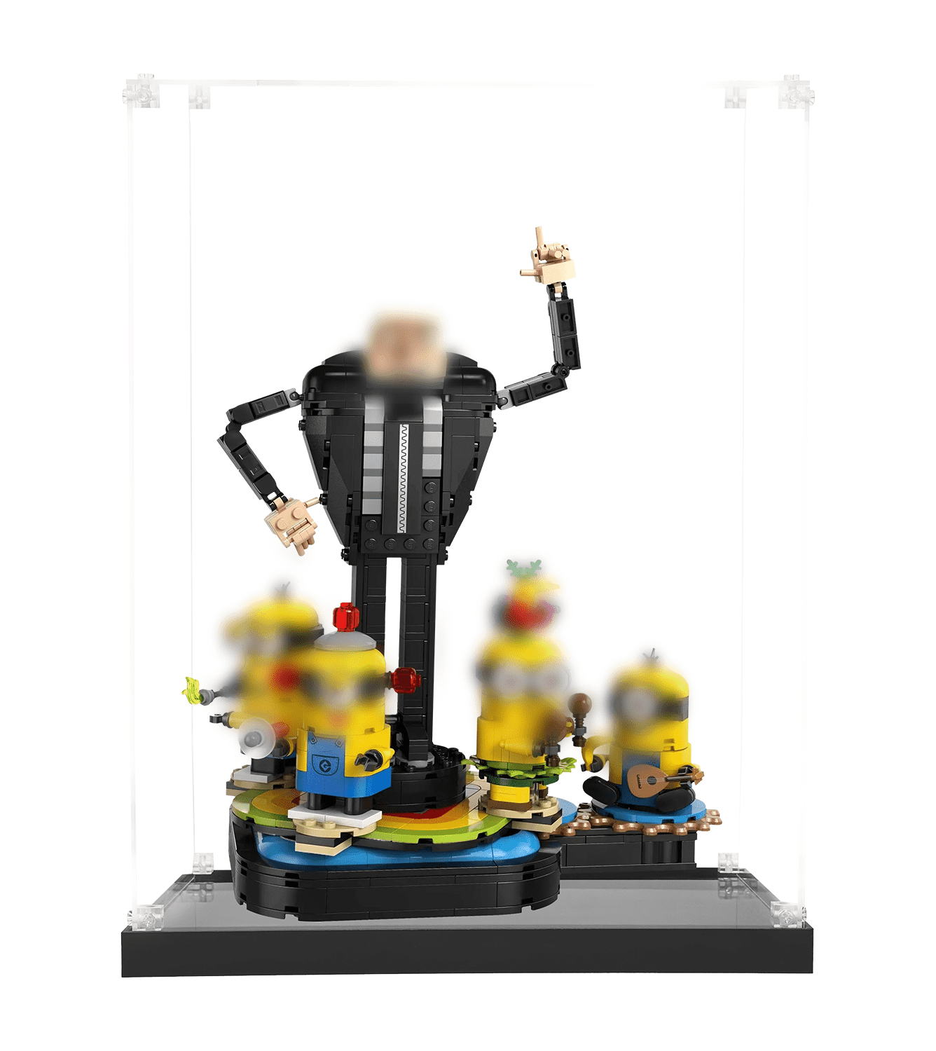LEGO Gru and Minions 75582 Display Case - Protective Showcase for Minions Collectible Set - Perfect for Home Decoration & Gift Giving
