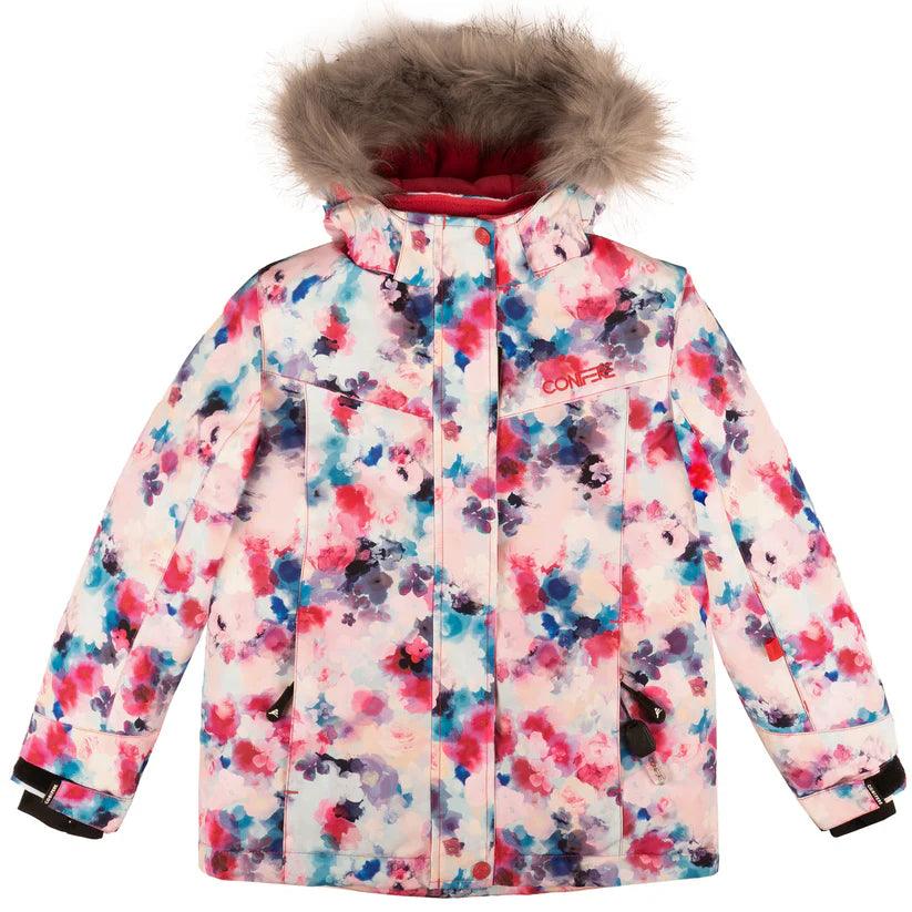 Conifere KOYA Girls Winter Snowsuit - Waterproof & Insulated Snow Jacket & Pants Set for Kids Size 7 - Perfect for Skiing, Snowboarding & Outdoor Winter Play