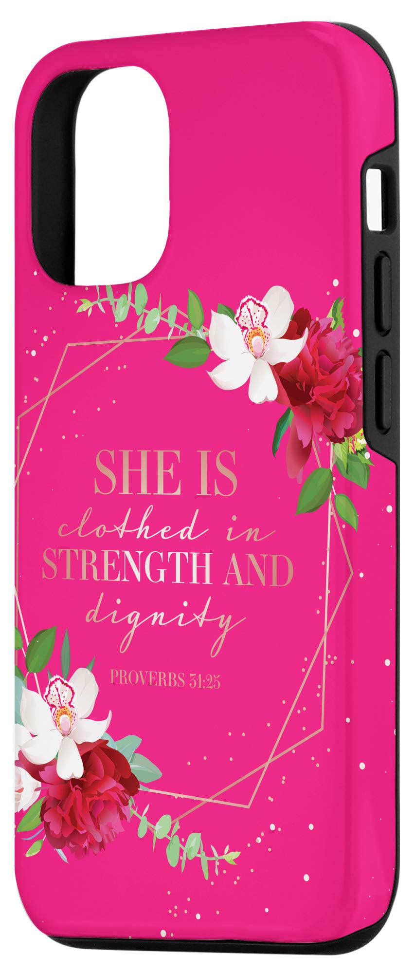 iPhone 12/12 Pro Christian Bible Verse Phone Case - Proverbs 31 Woman Inspirational Cover for Women - Perfect Gift for Church, Bible Study & Daily Faith