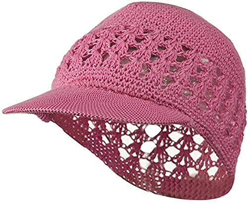Stylish Visor Brim Knit Kufi Hat - Koopy Cap - Crochet Beanie with Sun Protection Brim for Men & Women | Perfect for Outdoor Activities, Beach, Sports, and Daily Wear