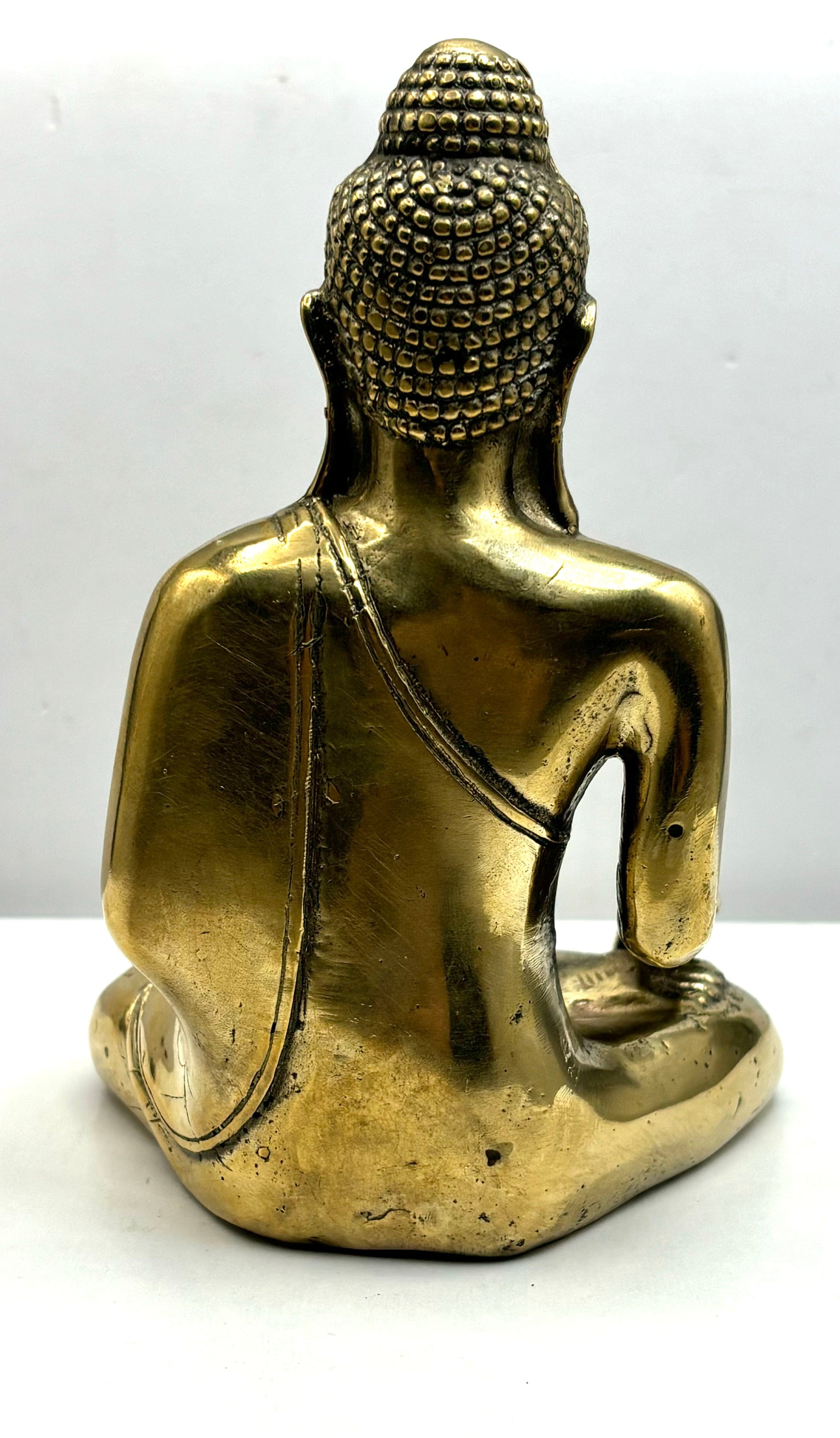 Handcrafted Bronze Buddha Statue for Meditation & Yoga - Spiritual Home Decor & Gift for Mindfulness Practitioners