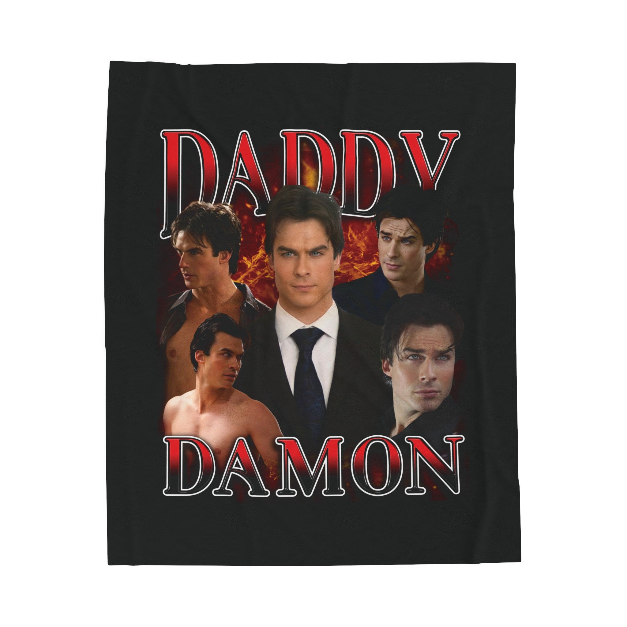 Cozy Daddy Damon Blanket - Ultra Soft & Warm Fleece Throw for Men - Perfect for Lounging, Camping & Gifts