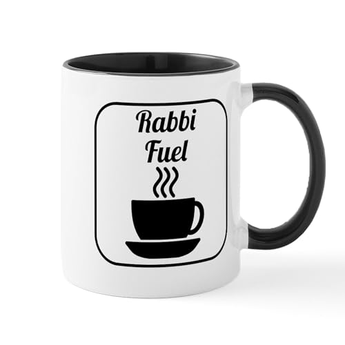 White/Black Inside - Rabbi Fuel Mugs