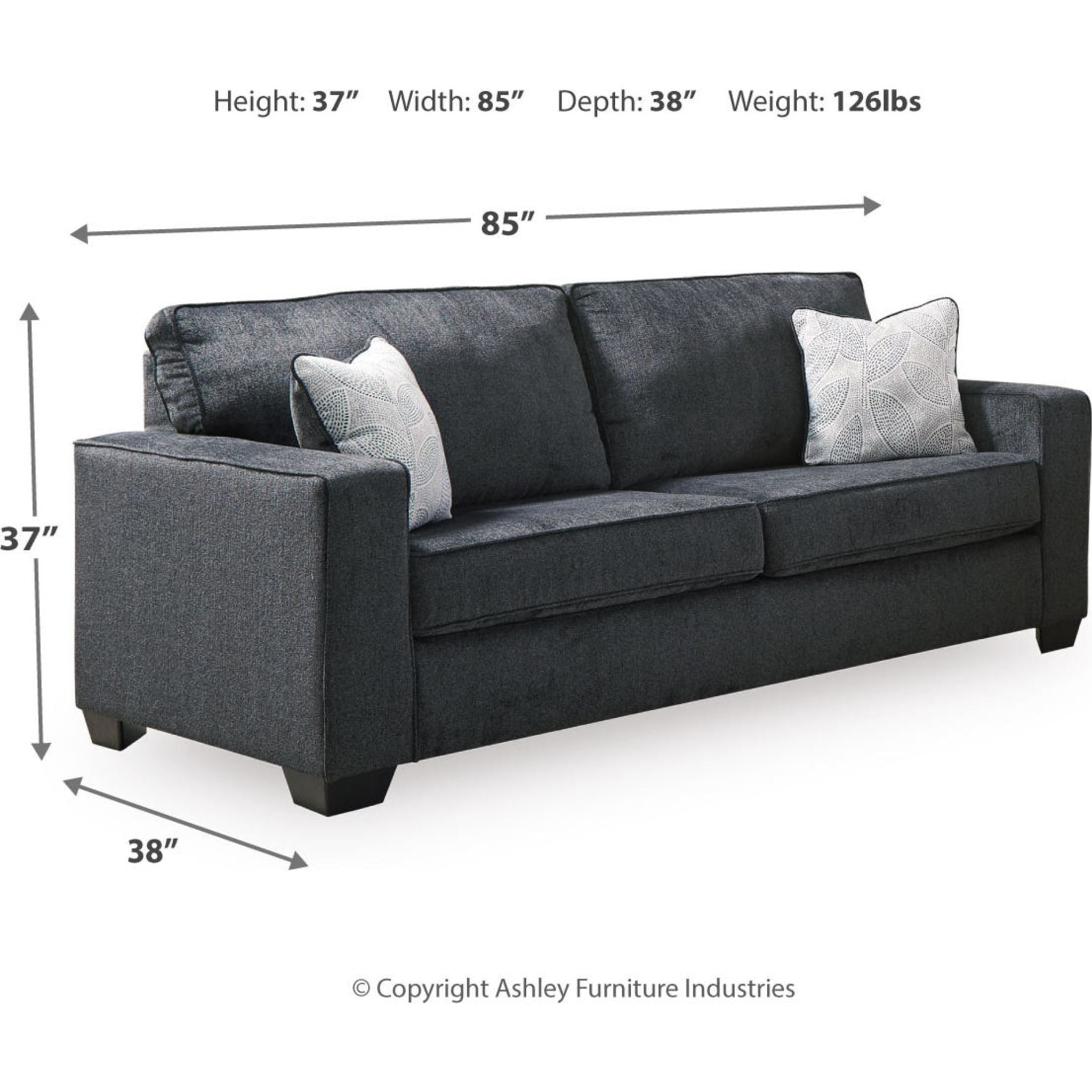 Altari Sofa - Modern Comfortable Living Room Couch for Home & Office | Perfect for Relaxing, Entertaining & Small Spaces