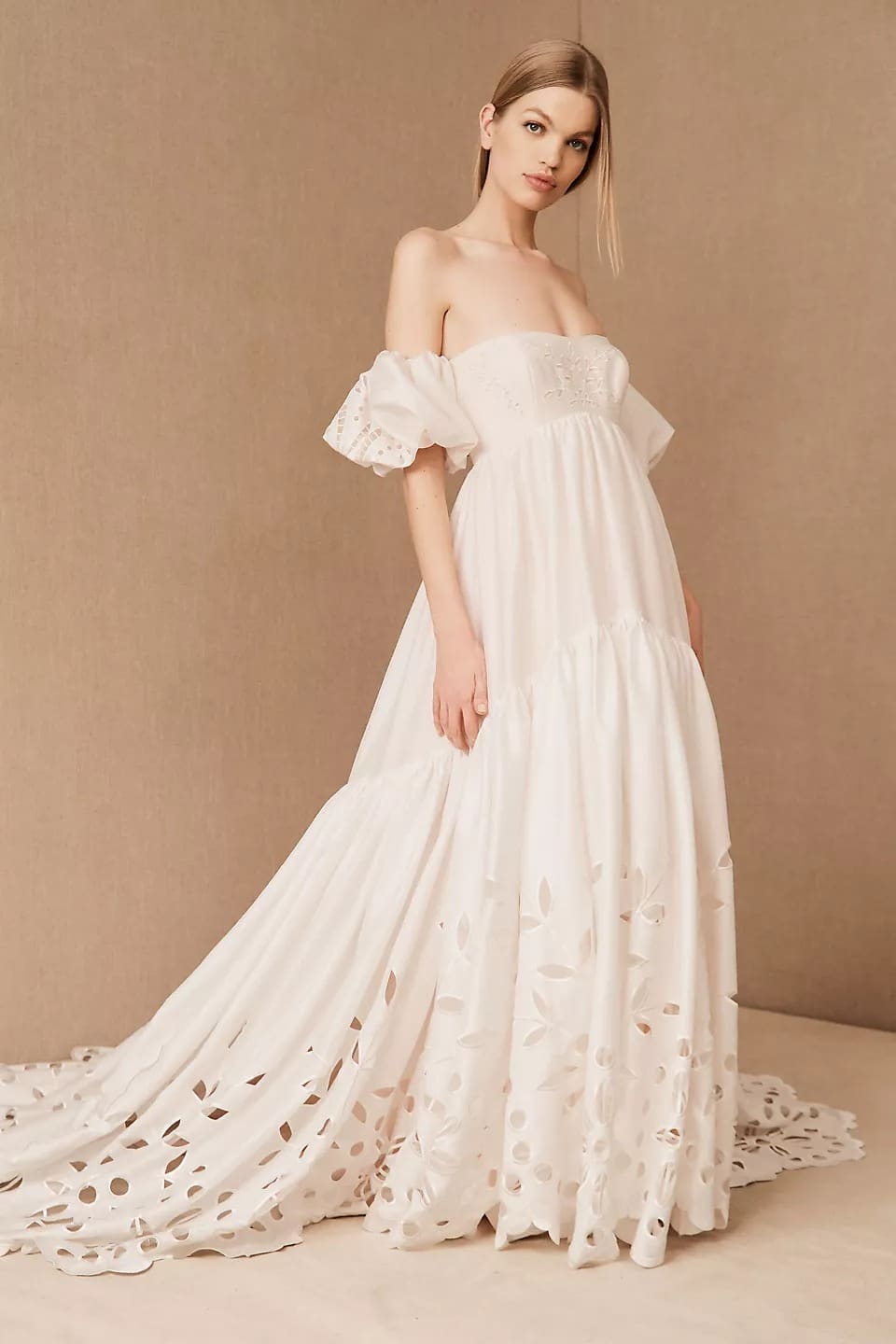 BHLDN Marina Gown - Elegant Lace Wedding Dress for Brides | Perfect for Beach Weddings & Romantic Ceremonies