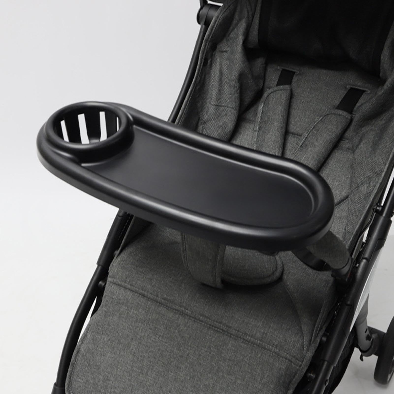 Universal Stroller Tray with Cup Holder & Phone Stand - Snack Tray for Baby Strollers, Secure Drink Holder & Snack Organizer - Perfect for On-the-Go Feeding, Park Outings & Travel Accessories