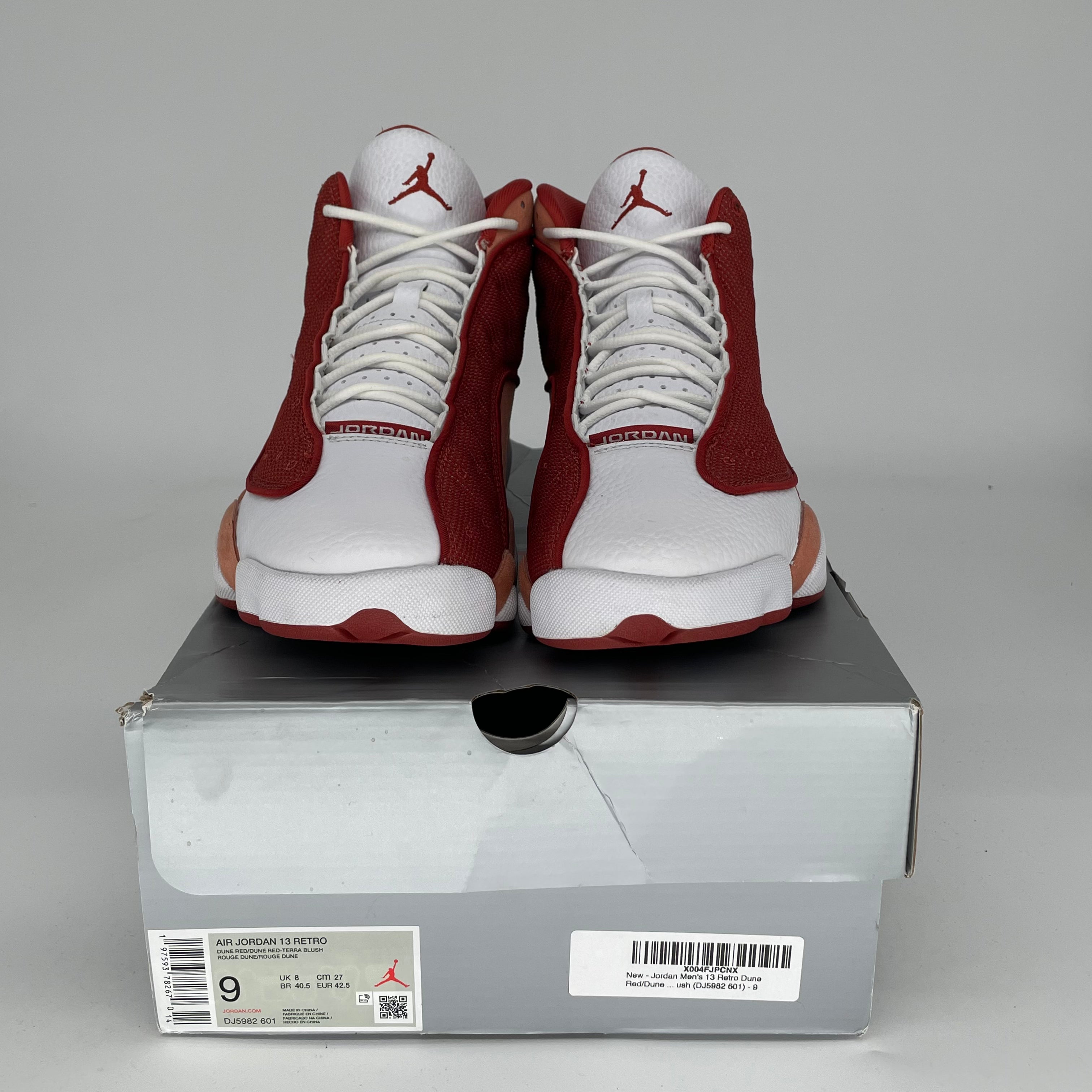 AIR JORDAN 13 DUNE RED Basketball Shoes for Men & Women - Size 9/10.5W (DJ5982-601) - Perfect for Court Play, Streetwear & Sneaker Collection