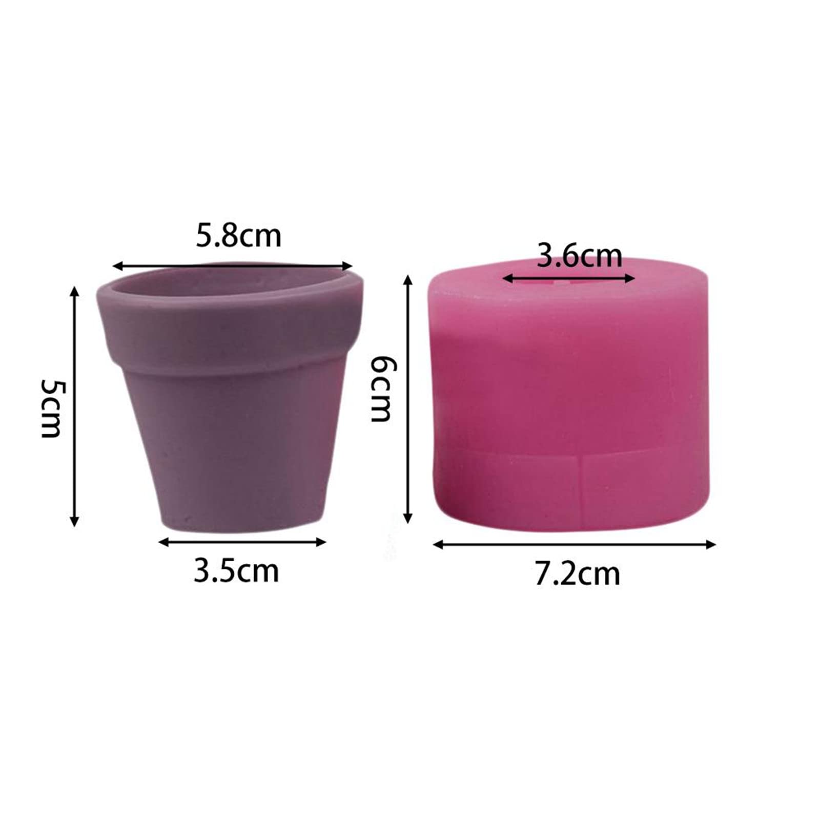Premium Silicone Flower Pot Molds for Epoxy Resin, Concrete, Clay - DIY Succulent Planter, Vase, Candle Holder & Gypsum Cement Crafts | Perfect for Home Decor, Garden Projects & Handmade Gifts