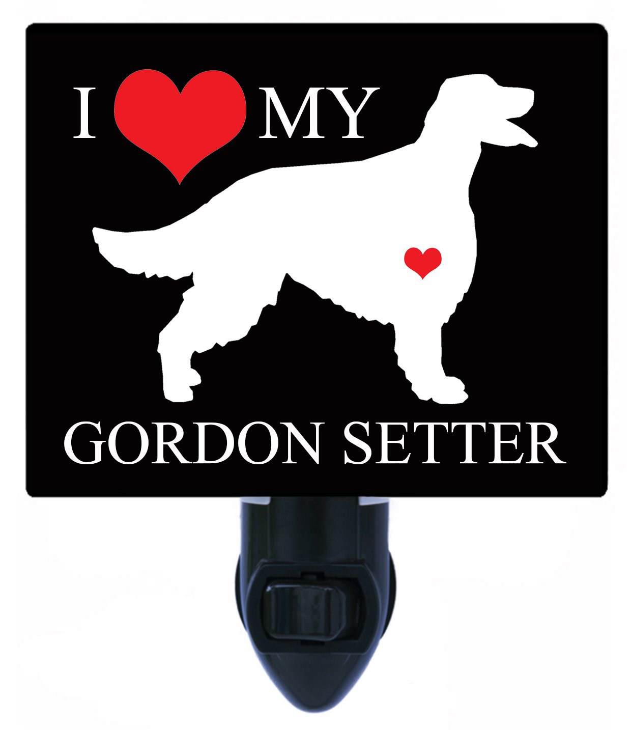 LED Night Light for Dog Lovers - I Heart My Gordon Setter Pet Night Light | Perfect for Bedrooms, Nurseries, and Pet-Friendly Spaces