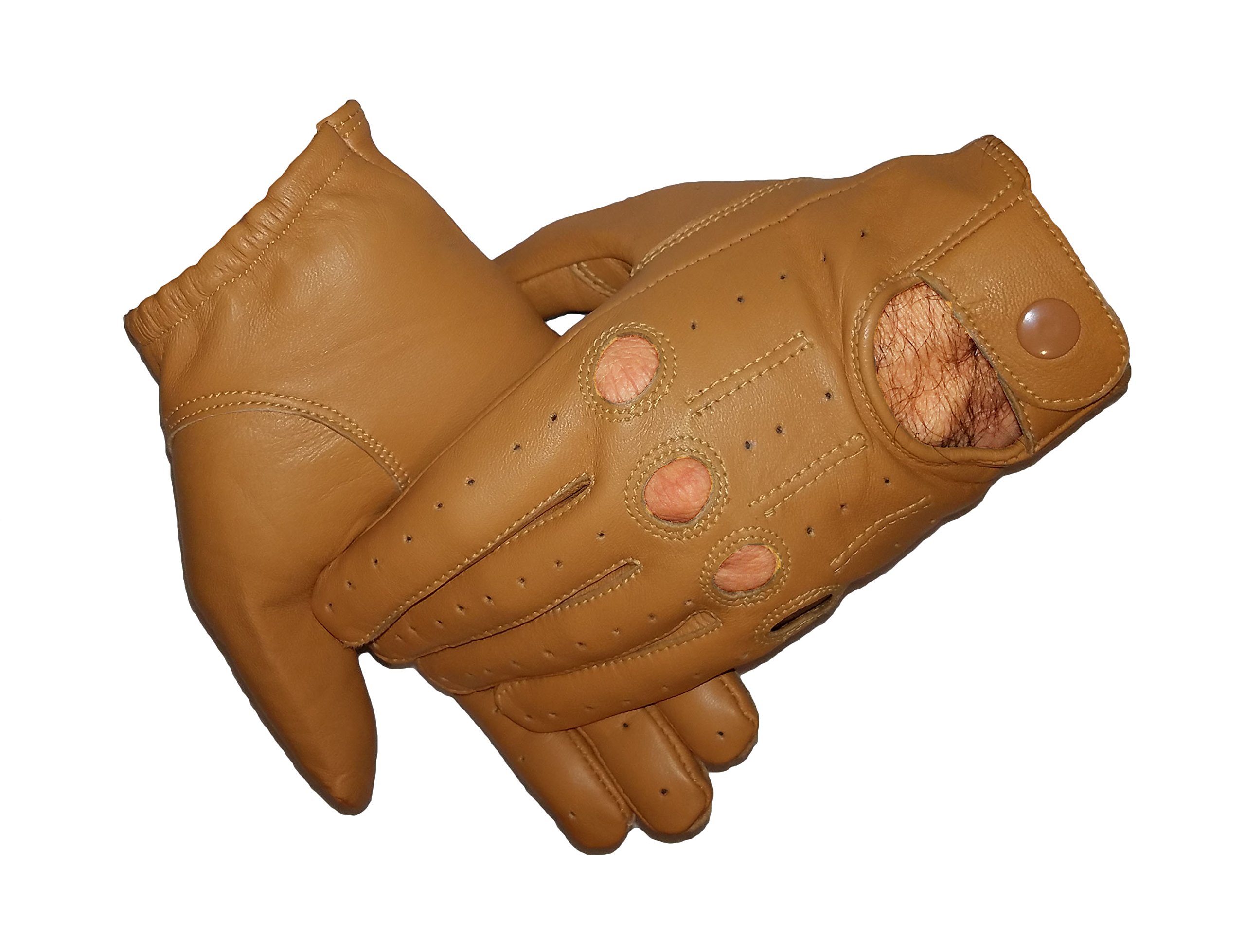 Premium Genuine Leather Driving Gloves for Men - Touchscreen Compatible, Non-Slip Grip - Perfect for Sports Cars, Motorcycles & Winter Commuting