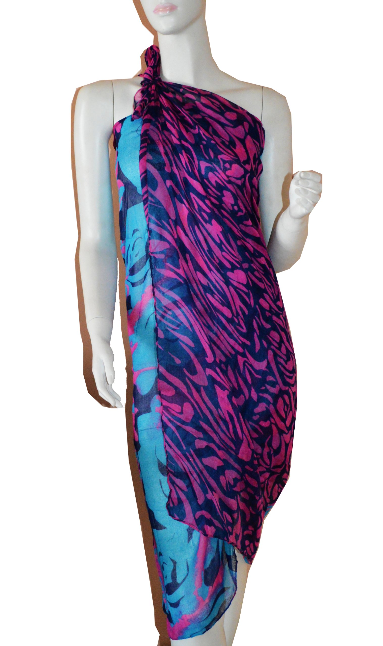 Elegant Rose Jewelry Pareo Scarf - Stylish Swimwear Cover Up for Beach, Pool & Summer Vacations