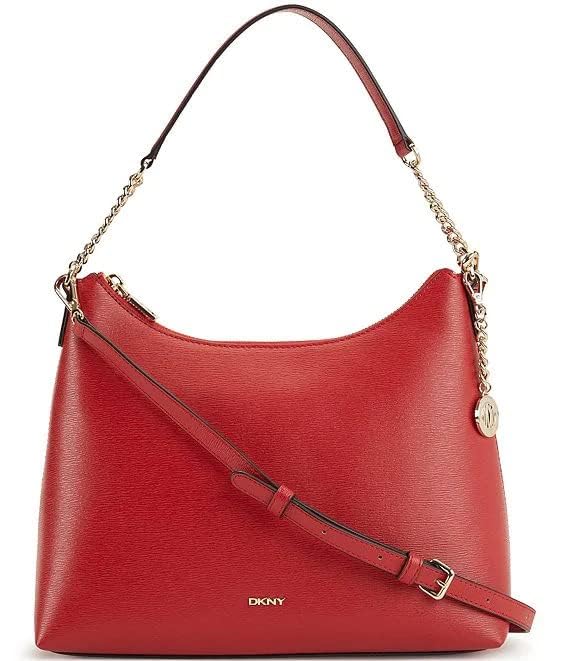 DKNY Bryant Hobo Bag - Stylish Crossbody Shoulder Purse for Women | Fashionable Leather Handbag for Work, Travel & Everyday Use