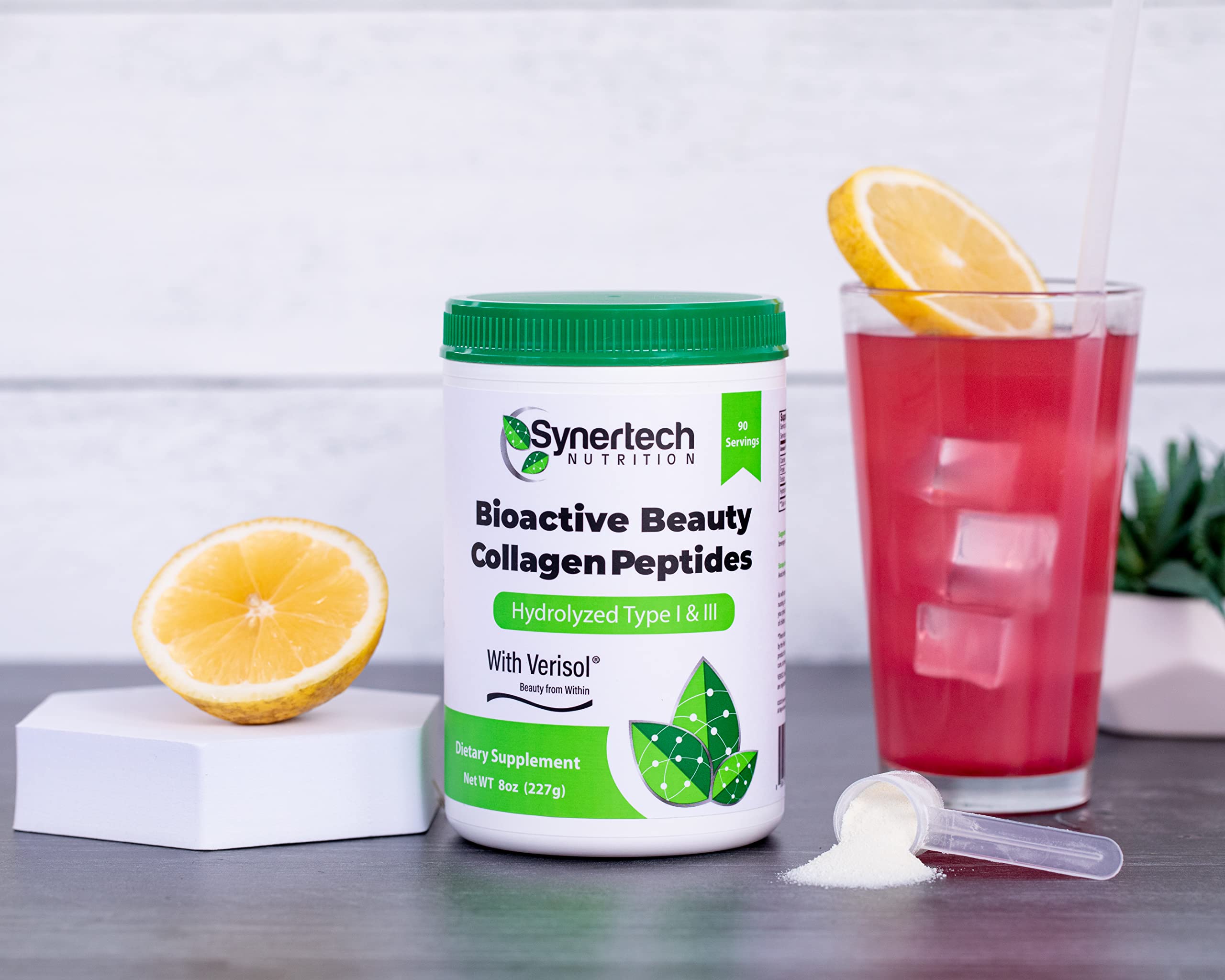 Premium Hydrolyzed Collagen Peptides Powder (90 Servings) - Type I & III with VERISOL® & 18 Amino Acids | Grass-Fed, Non-GMO, Gluten-Free, Keto & Paleo Friendly | Supports Skin, Hair, Nails & Joint Health | Ideal for Smoothies, Coffee & Baking Recipes