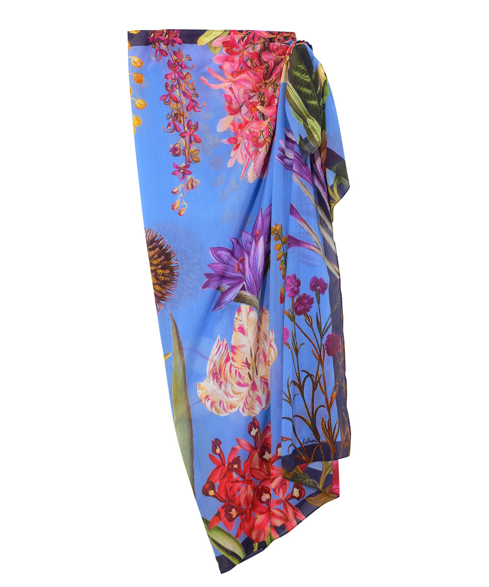 Botanica Sarong Wrap - Lightweight Beach Cover Up, Boho Summer Skirt & Poolside Dress for Women | Perfect for Vacations, Swimwear Cover & Resort Wear