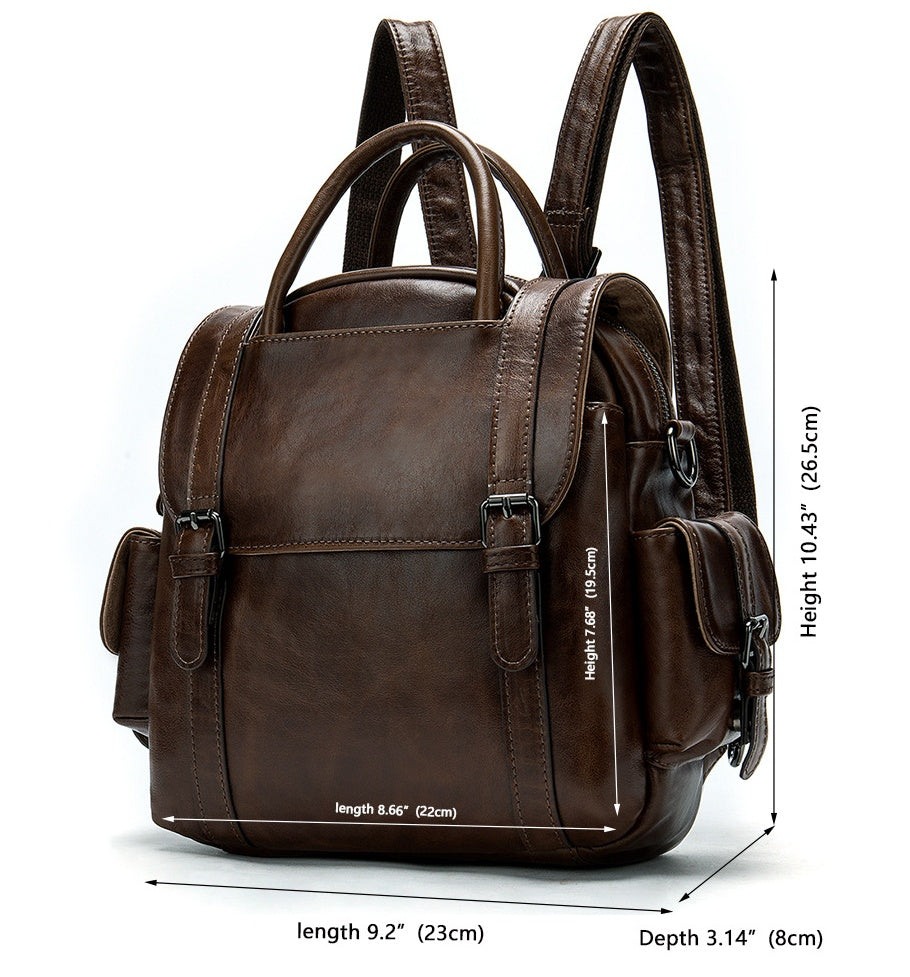 Vegan Leather Backpack for Women - Stylish & Durable Crossbody Bag for Work, Travel & Everyday Use