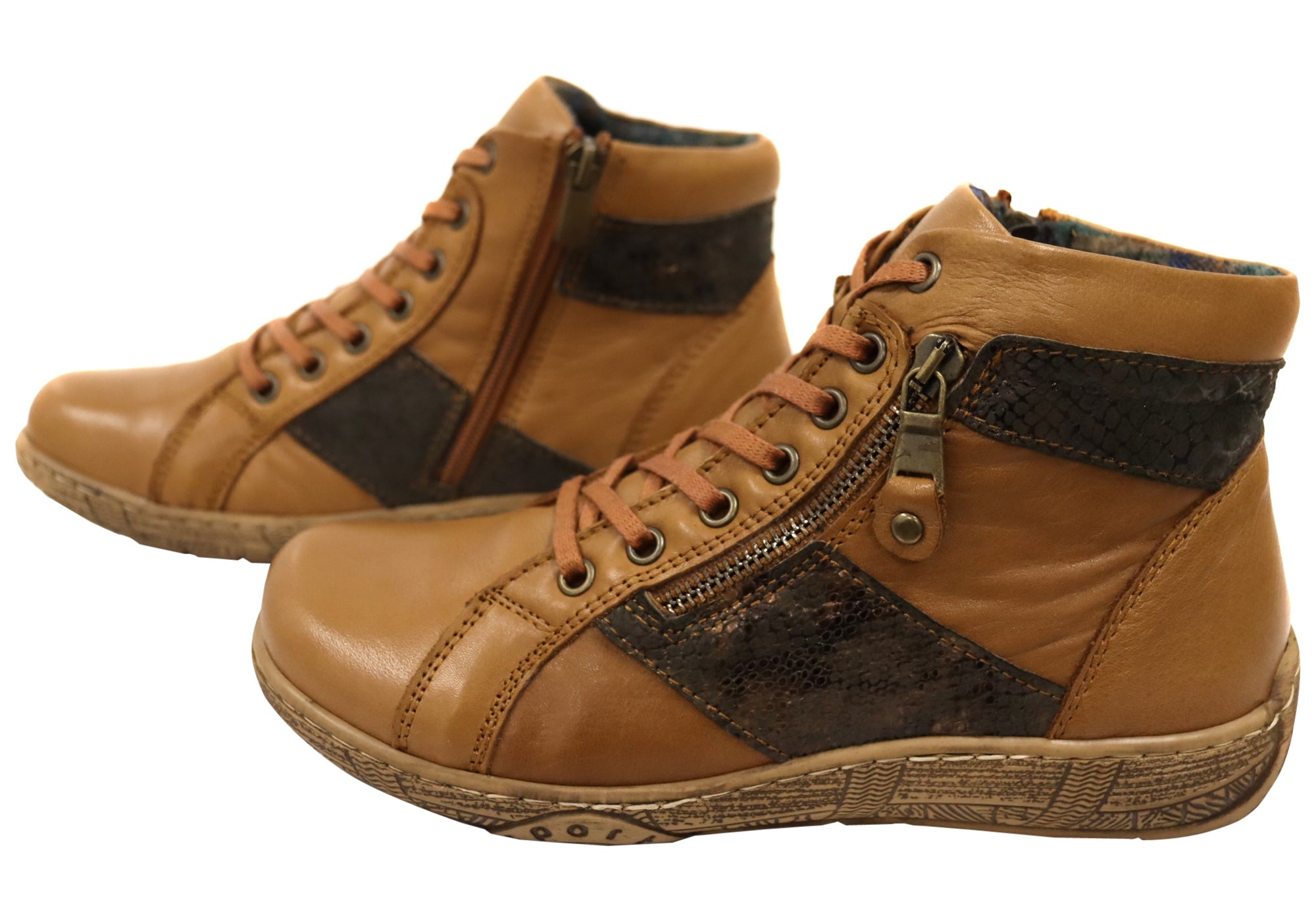 Orizonte Pancho Women's Comfortable Leather Ankle Boots - European Style for Casual Wear, Office & Outdoor Walking