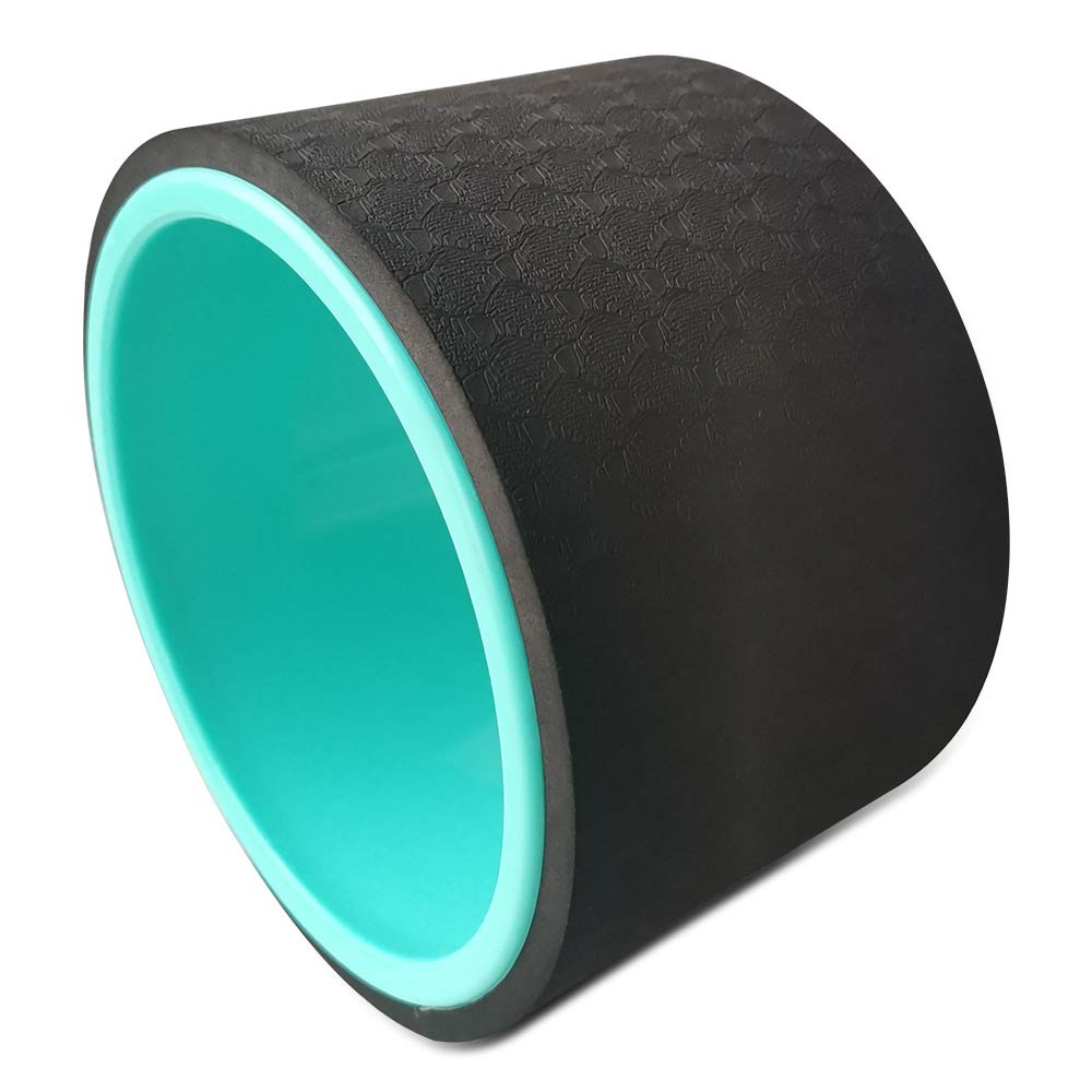 NGT 6 Inch Yoga Wheel for Back Pain Relief - Strongest & Most Comfortable Dharma Yoga Prop Wheel for Stretching, Flexibility & Deep Back Massage