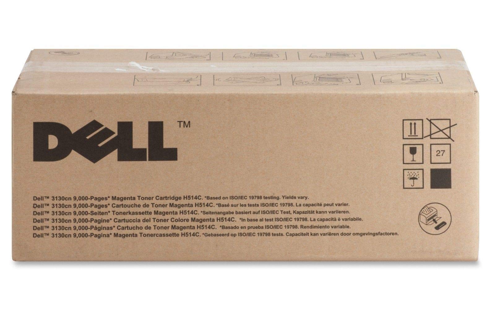 Dell H514C Magenta Toner Cartridge Replacement for Dell 3130cn/3130cnd Laser Printers - High Yield Printing for Office & Home Use