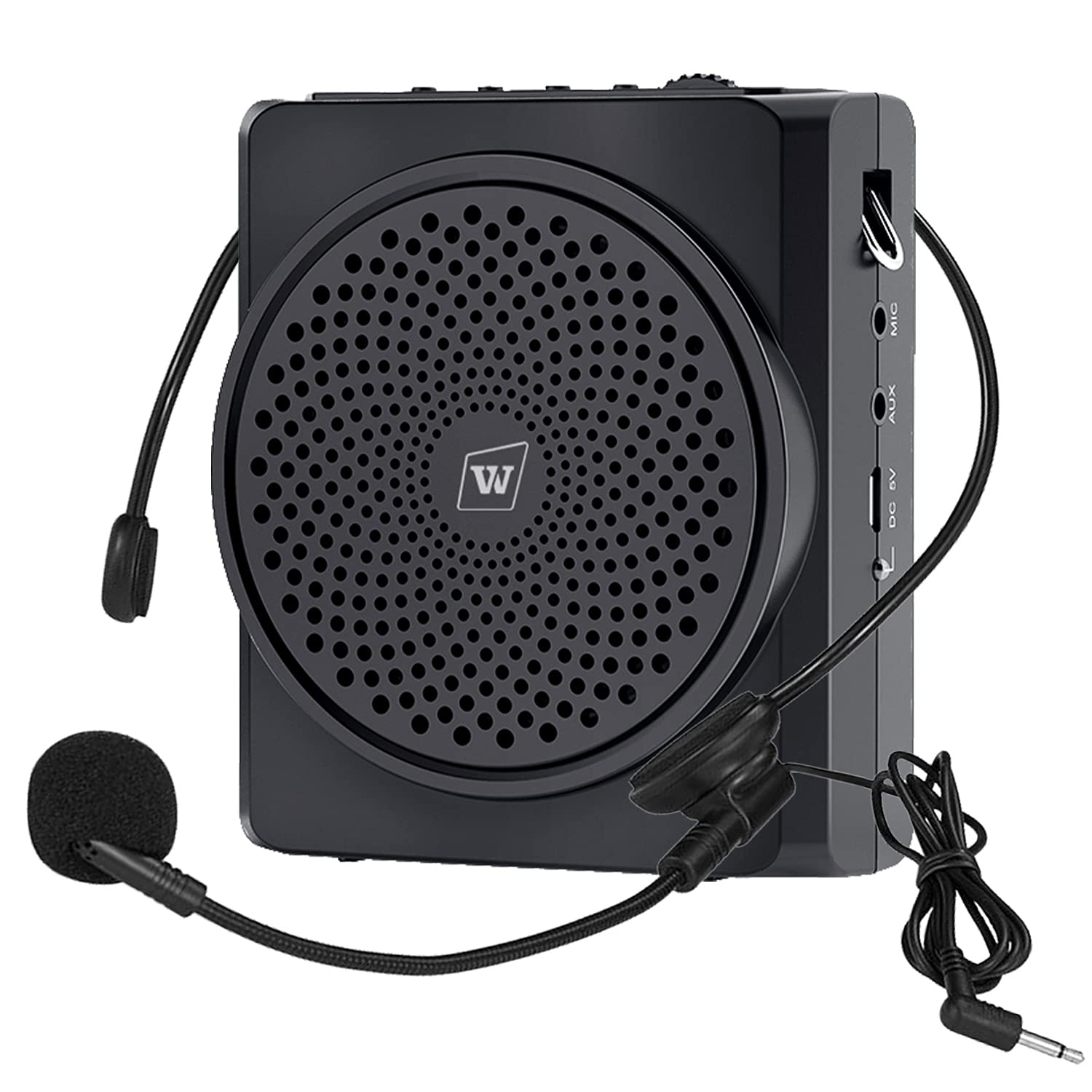 16W Personal Voice Amplifier with Headset Mic - Portable Mini Sound Speaker for Teachers, Tour Guides, Coaches - Ideal for Meetings, Indoor/Outdoor Events & Public Speaking