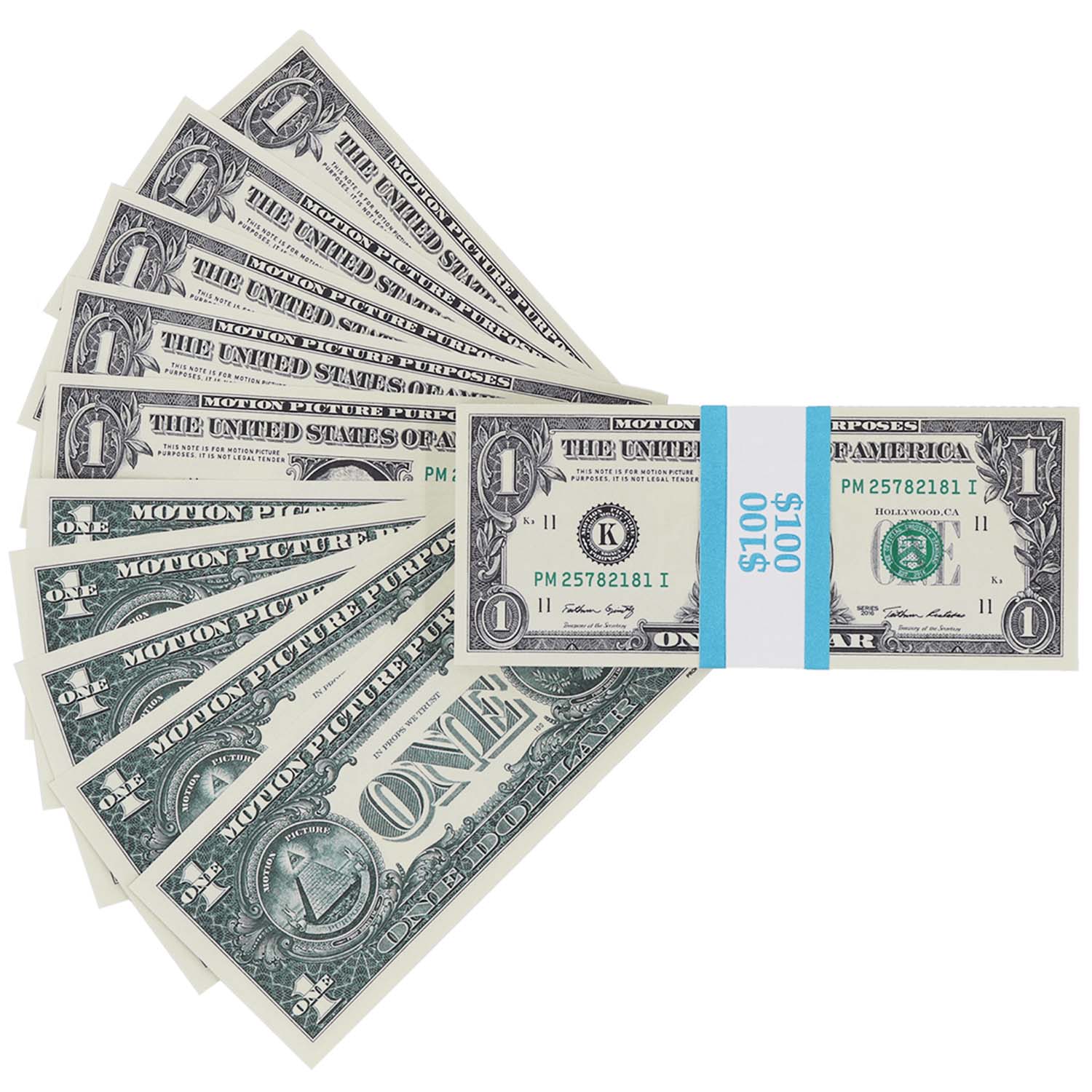 $100 Full Print New Series Stack - Genuine US Currency for Collectors, Gifts & Display - Perfect for Souvenirs, Framing & Educational Use