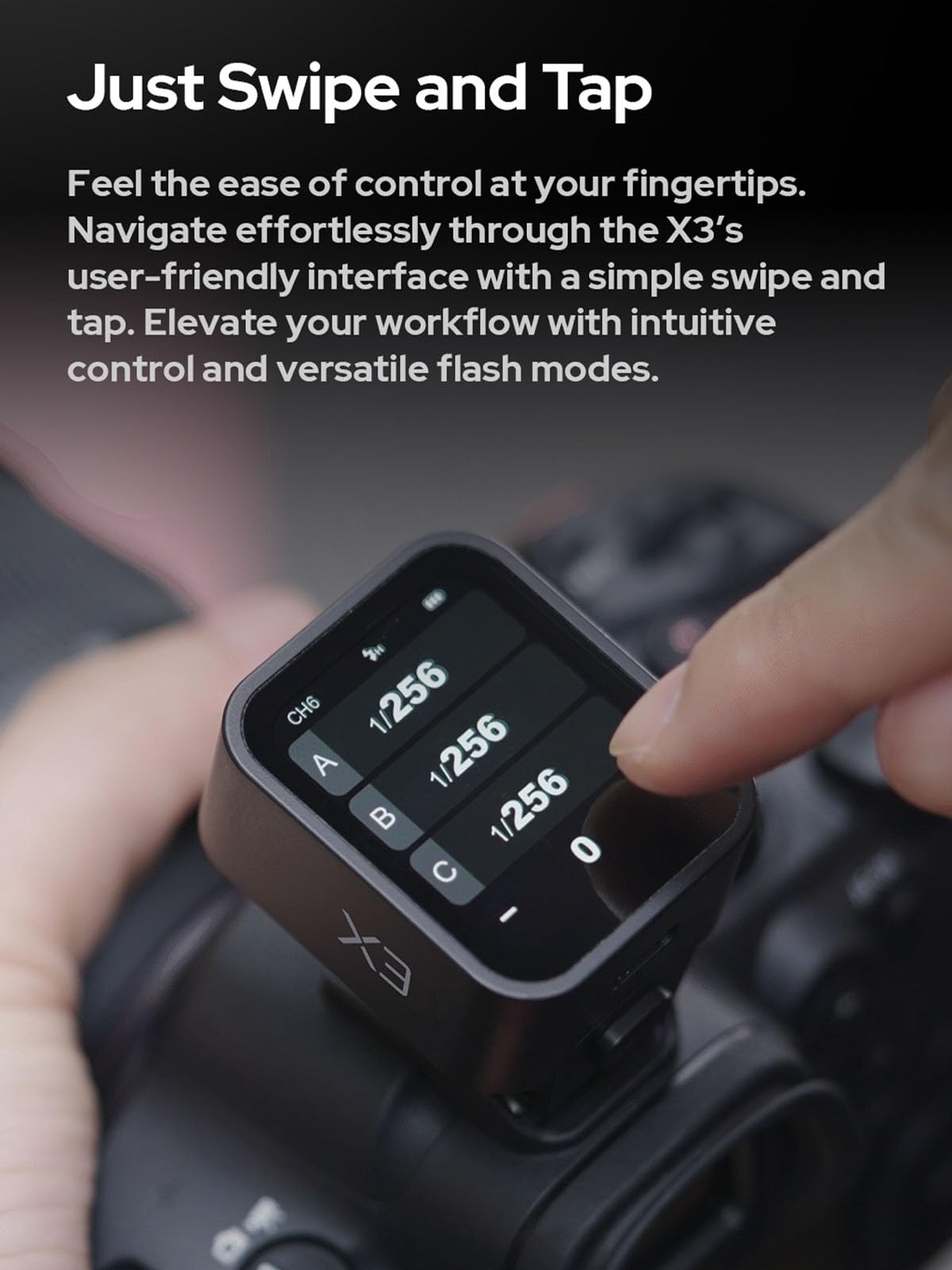 Godox X3N TTL Wireless Flash Trigger for Nikon Cameras - OLED Touchscreen Transmitter with Built-in Lithium Battery & Quick Charge (Upgrade from Xpro-N/XProII-N) - Perfect for Studio, Portrait & Event Photography