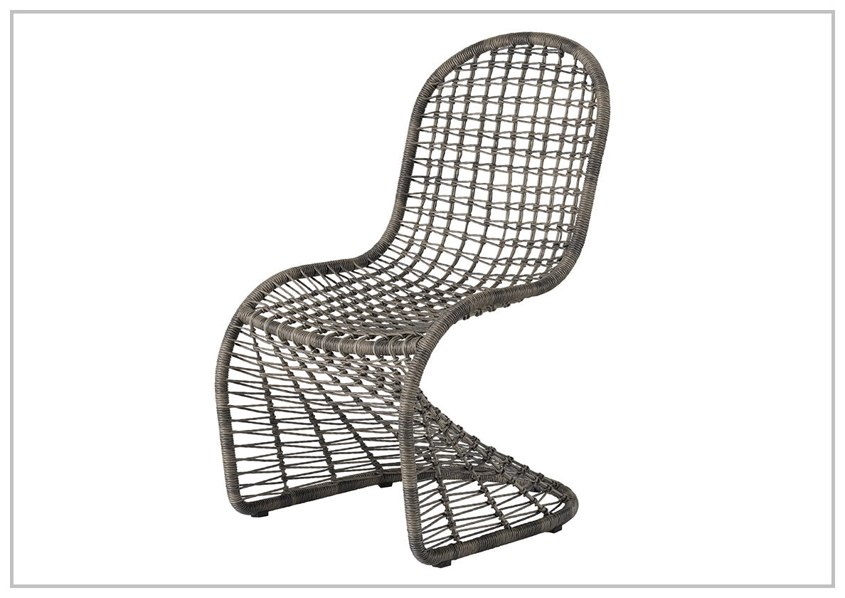 Universal Coastal Living Outdoor Del Mar Dining Chair - Brindle Wicker Finish - Waterproof & Durable for Patio, Poolside, and Beach House Dining Areas