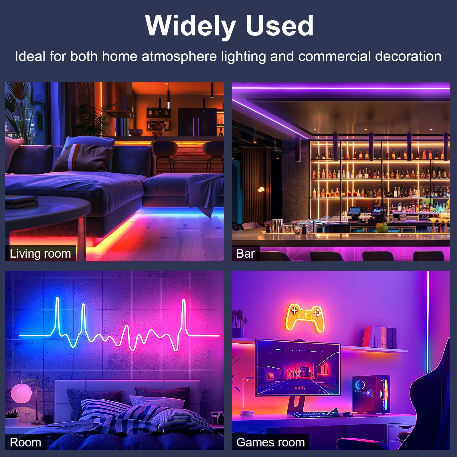16.4ft RGB LED Neon Rope Lights - 5M Waterproof IP67 Outdoor Smart Strip Lights with APP/Remote Control, Music Sync & DIY Modes - Perfect for Bedroom Decor, Party Lighting, and Festival Atmosphere