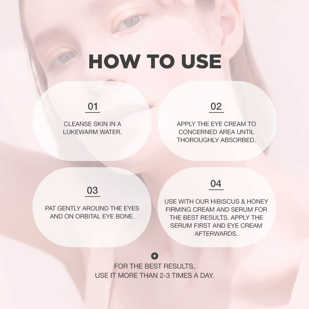 PROOT Hibiscus & Honey Firming Cream + Eye Cream Set | Collagen-Infused Anti-Aging Skincare Duo for Face & Under Eyes - Perfect for Night Routine & Dry Skin Care