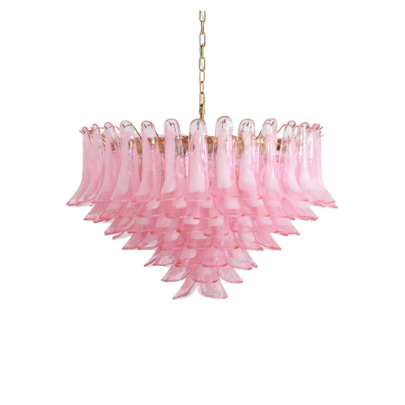 Elegant Barcelona Murano Glass Chandelier - Handcrafted Italian Lighting Fixture for Dining Room, Living Room & Bedroom Decor