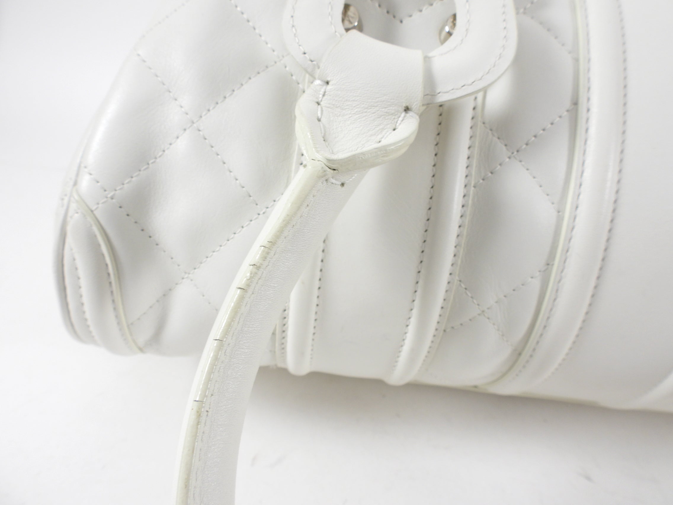 Burberry Prorsum White Leather Shoulder Bag | Luxury Designer Handbag for Women | Perfect for Work, Travel & Evening Events
