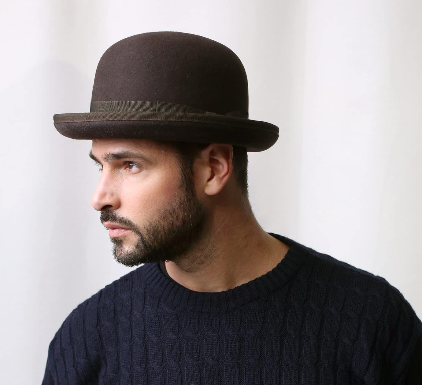 Devyn Wool Felt Bowler Hat for Men & Women - Vintage Style