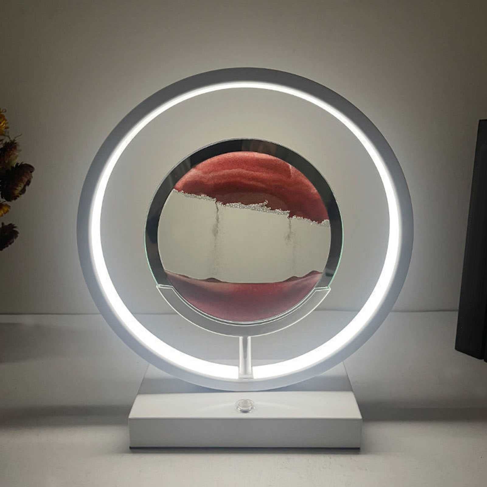 Xianfei Creative Quicksand Painting LED Table Lamp | 3D Dynamic Sand Art Hourglass Light for Home & Office Desk Decor | Perfect for Relaxation, Meditation & Stress Relief