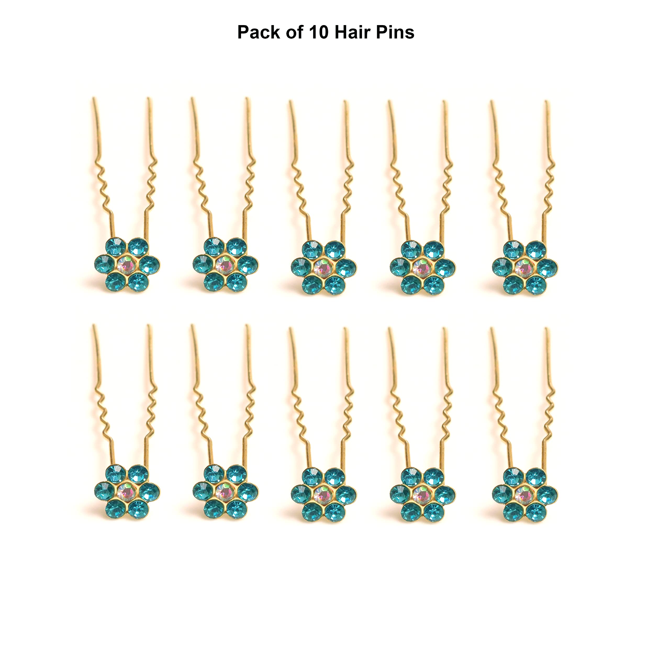 Rapidsflow® Juda Hair Pins for Women and Girls - Secure Hair Accessories for Updos, Braids, and Bun Hairstyles - Perfect for Weddings, Parties, and Everyday Use