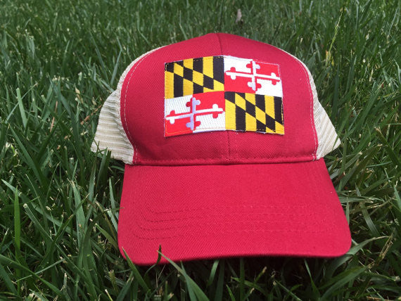 Maryland State Flag Mesh Snapback Hat - Adjustable Baseball Cap for Men & Women - Perfect for Sports, Outdoor Activities, and Casual Wear