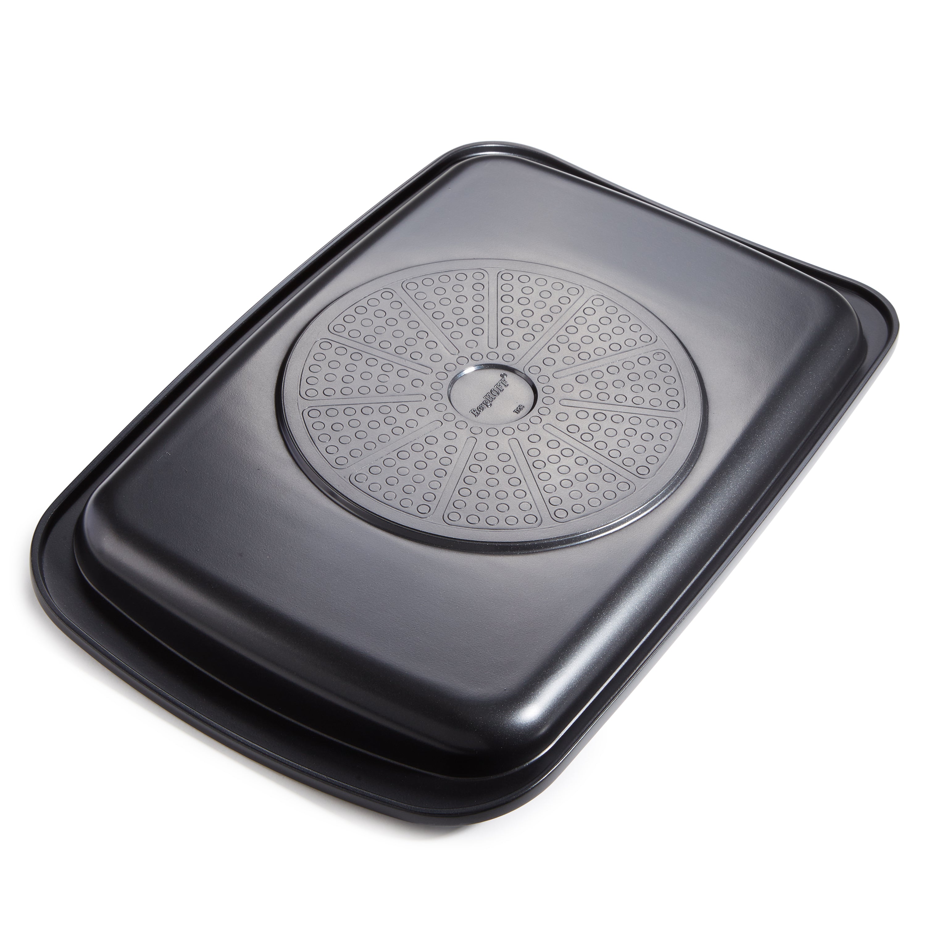 BergHOFF Leo Graphite Nonstick Recycled Cast Aluminum Teppanyaki Grill Plate 12.75