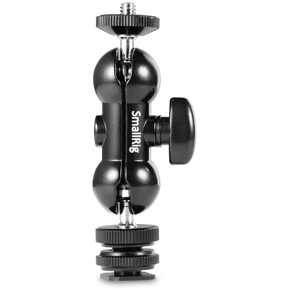 SmallRig Double Ball Head Mount with Cold Shoe & 1/4