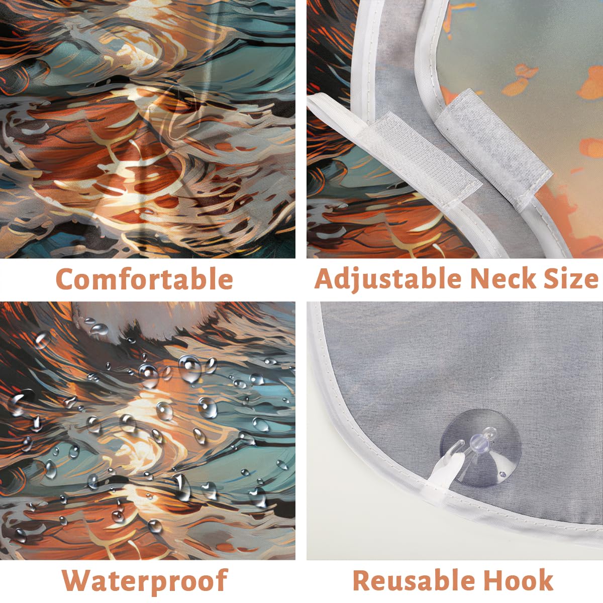 Men's Beard Shaving Bib - Waterproof Hair Dye Apron for Barbers & Stylists | Salon Sink Hair Catcher Cape for Beard Trimming & Lineup | Perfect Gift for Grooming & Makeup Artists | Home & Professional Use