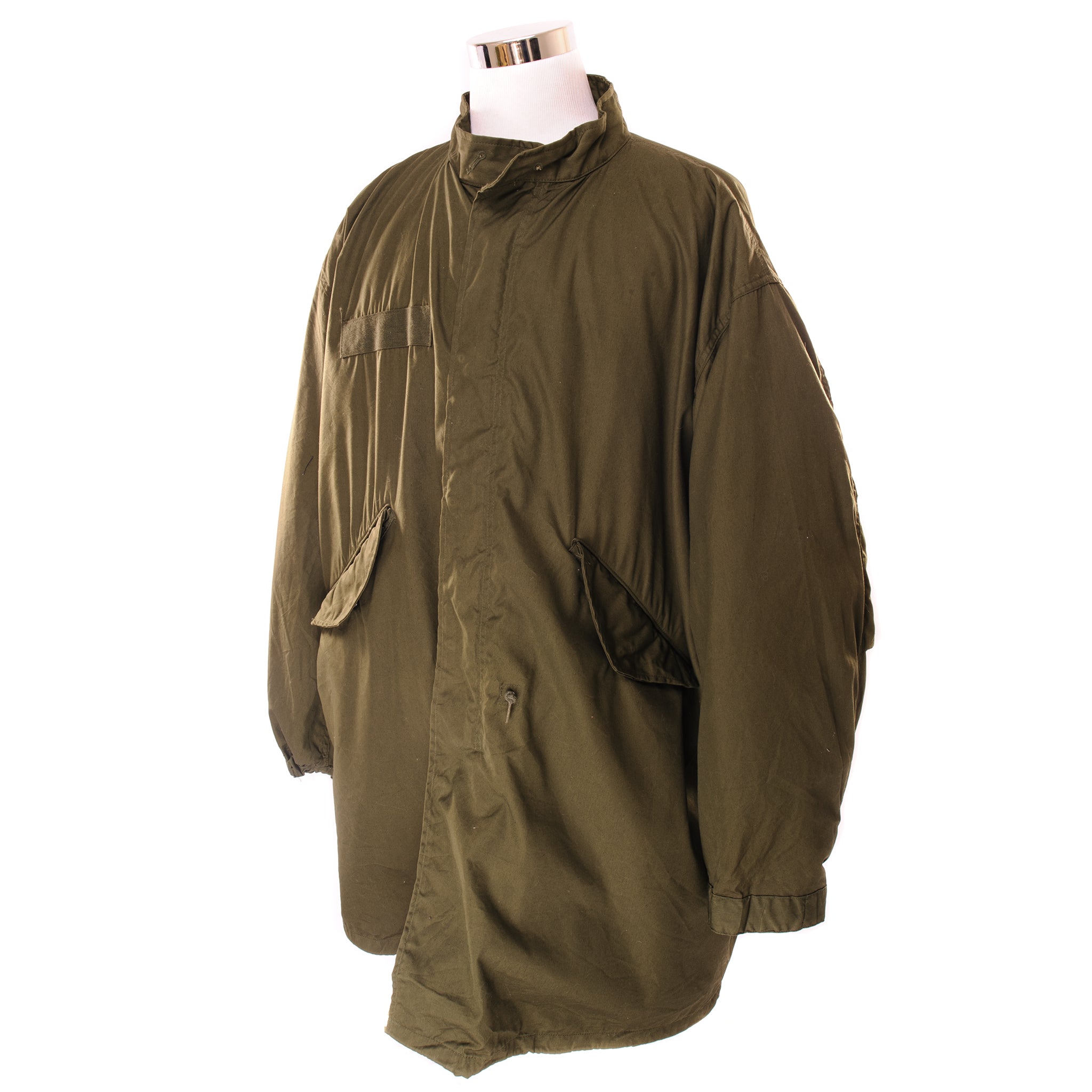 Vintage US Army Fishtail Parka 1983 XL with Liner - Authentic Military Jacket for Outdoor Camping, Hiking & Cold Weather