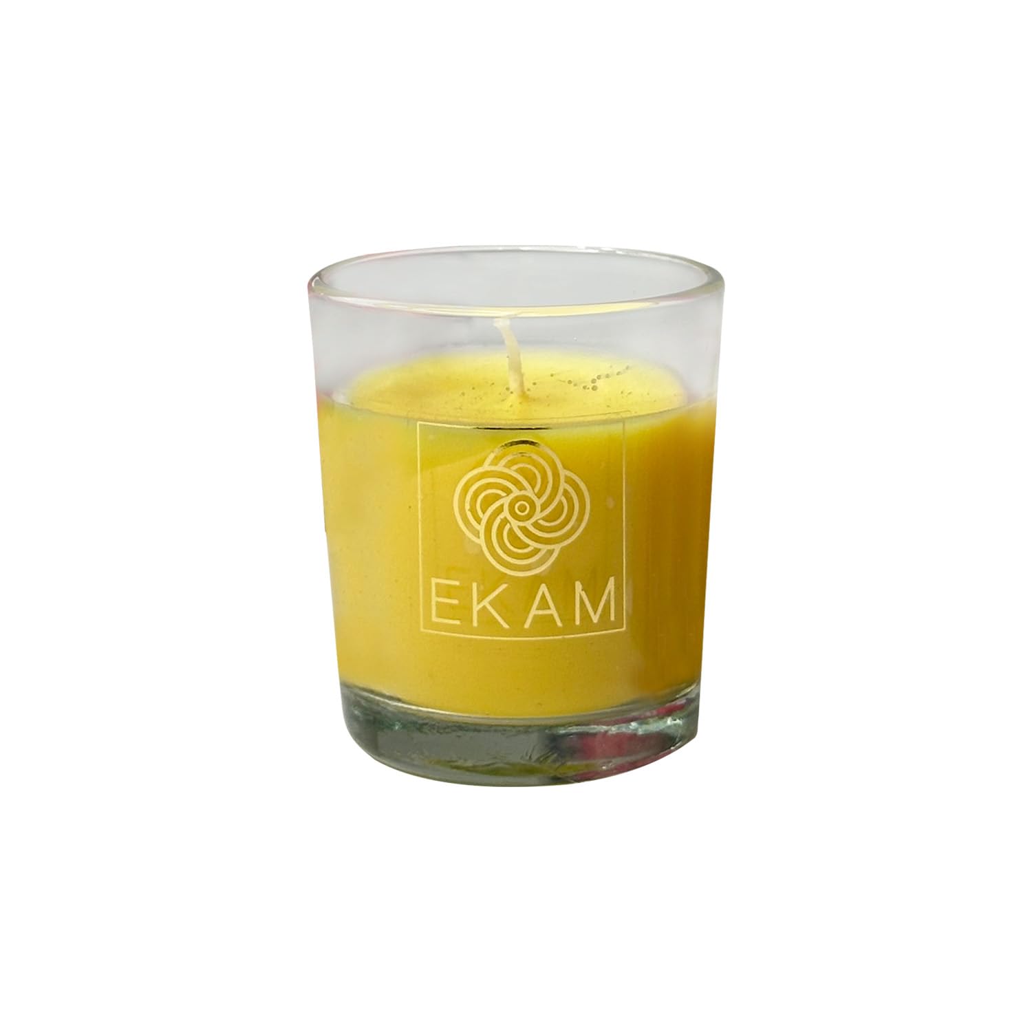 EKAM Luxury Scented Votive Candles - Pack of 2 (Honey Lemon & Clary Sage Geranium) | 10 Hour Burn Time | Home Decor, Gifts & Aromatherapy | Perfect for Christmas, Weddings & Relaxation