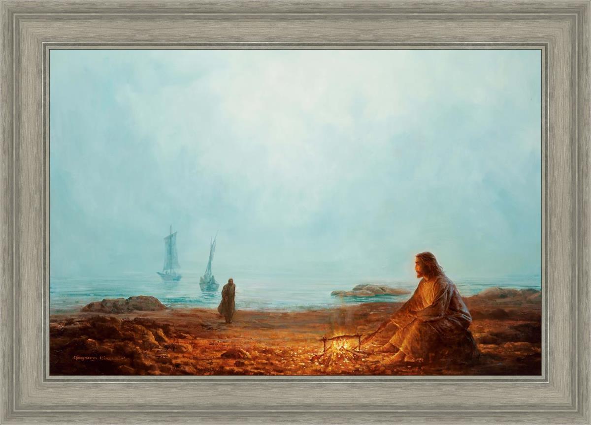By The Shore By Yongsung Kim - Coastal Wall Art Print for Beach House Decor, Ocean Themed Living Room & Bedroom
