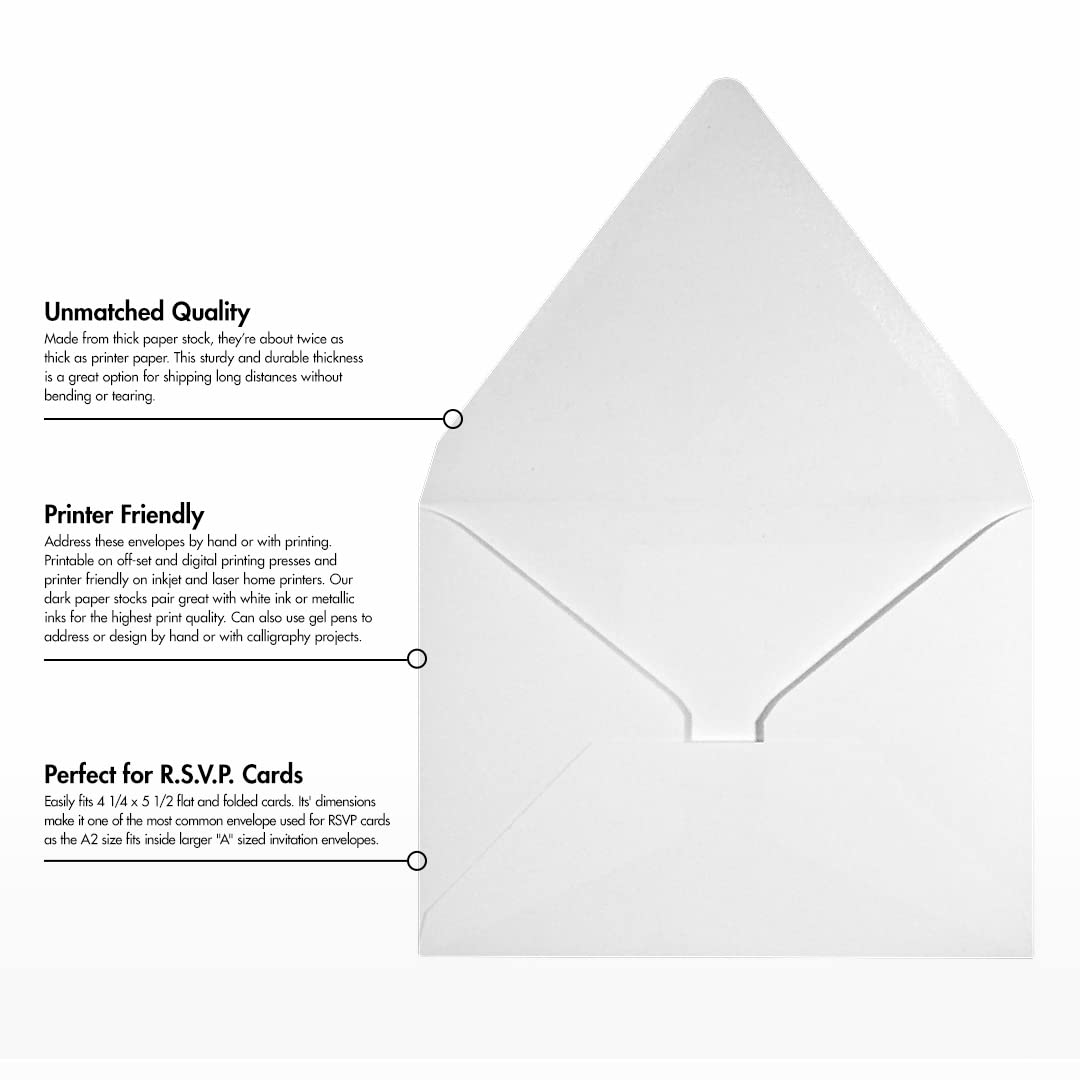 Premium A2 Contour Flap Envelopes (4 3/8