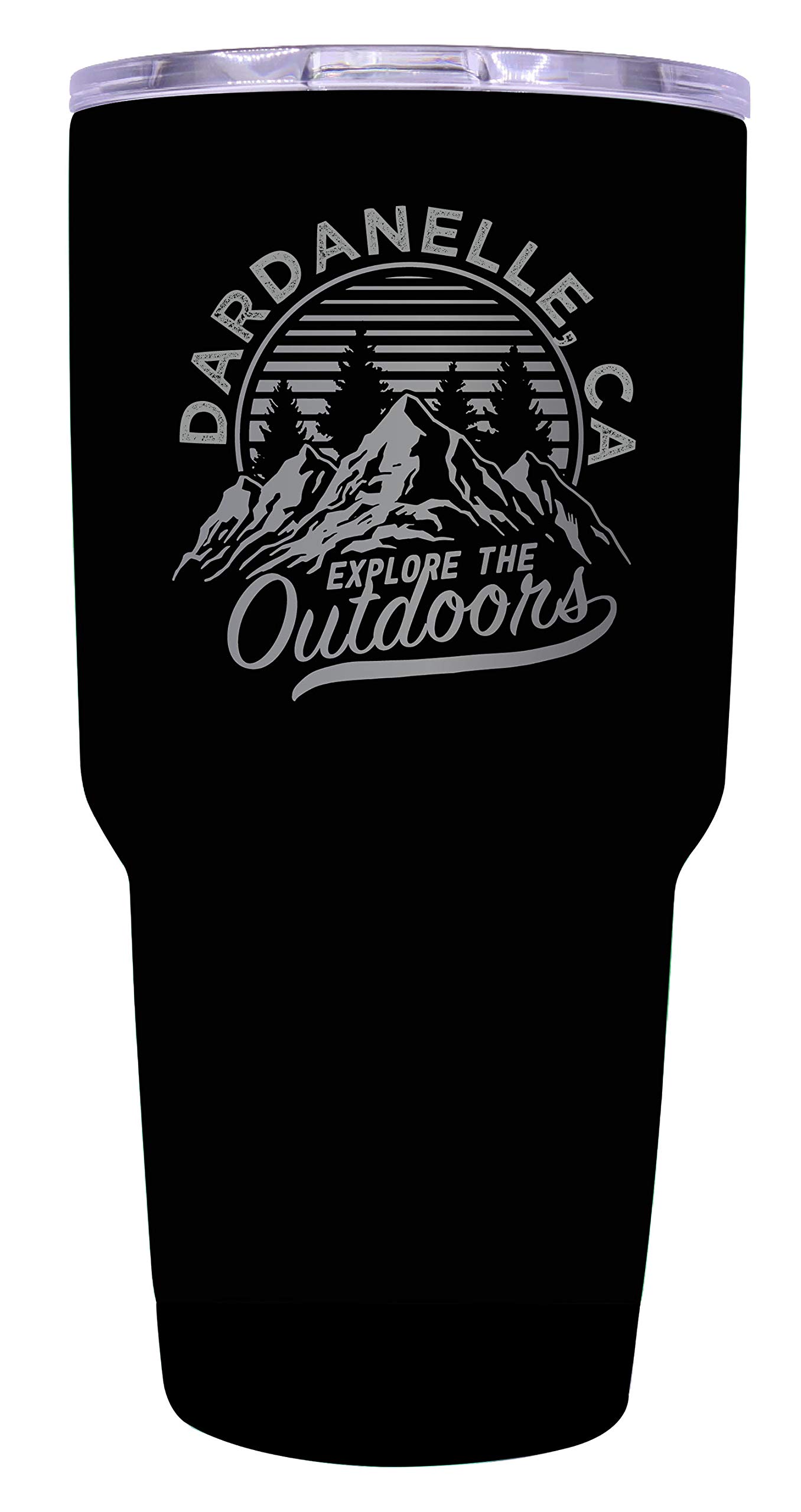 R&R Imports Dardanelle California Souvenir - 24oz Insulated Stainless Steel Tumbler with Laser Engraving, Black - Perfect for Travel, Camping & Outdoor Adventures